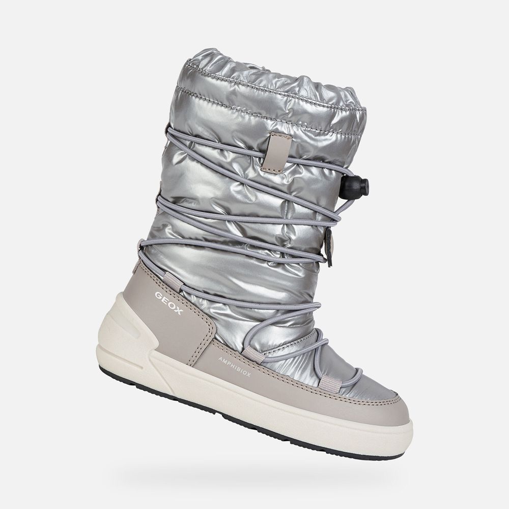 Geox Kiz Çocuk Bot Gümüş - Sleigh Abx - HRK-532741